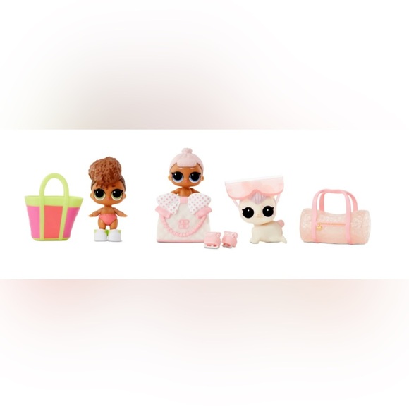 2 NWT 2-N-1 LOL Surprise Me&My Lil Sis+Lil Pet Color Change Dolls w/10 surprise - Picture 3 of 12